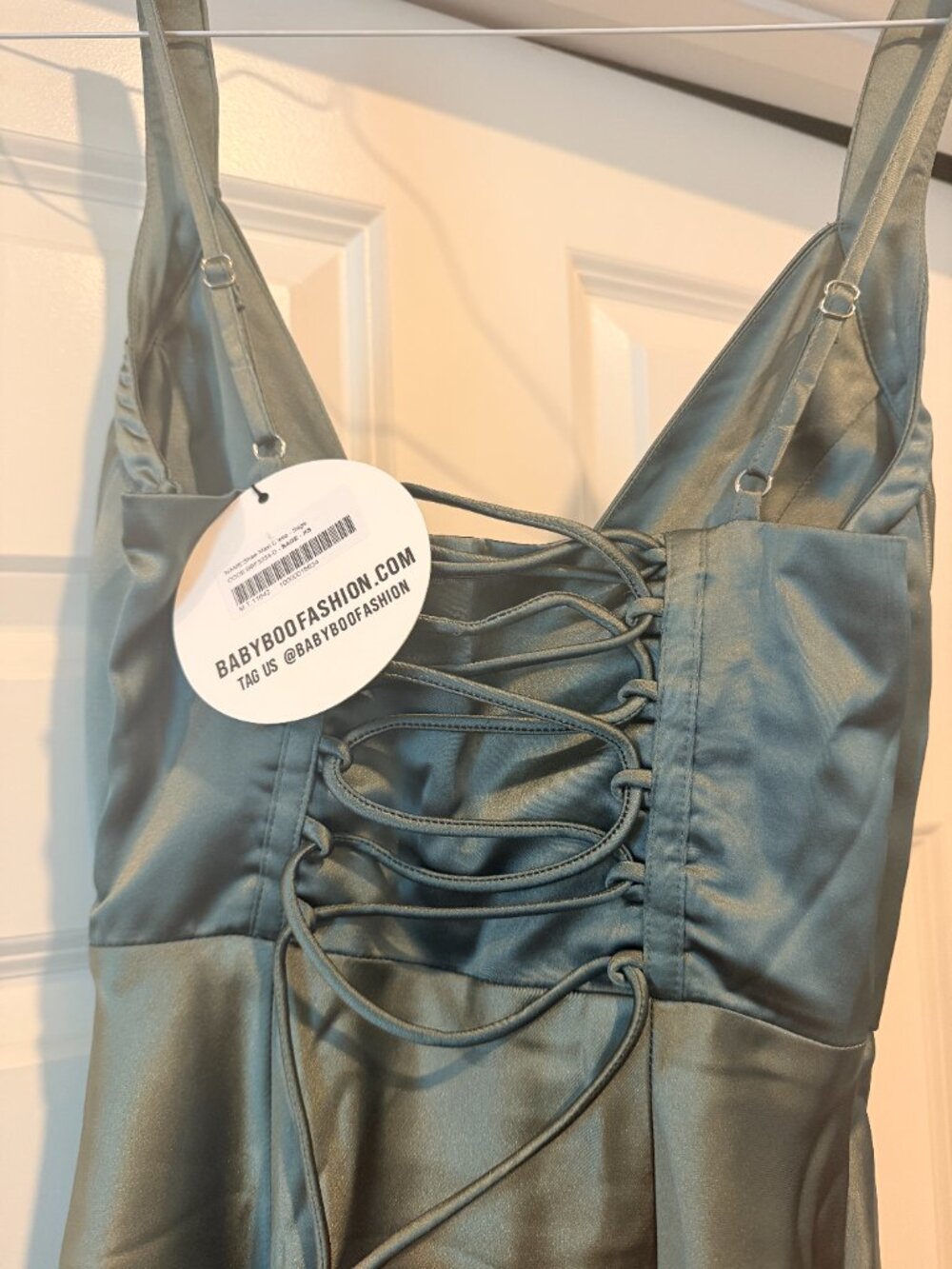 Baby Boo Shae Maxi Dress Sage NWT Size XS - Picture 3 of 4